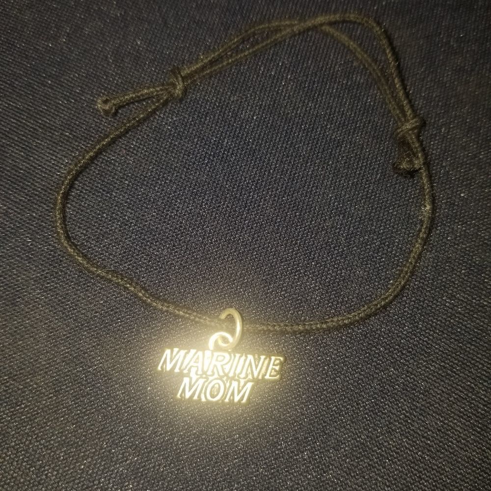 Adjustable marine mom bracelet or anklet
